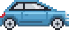 青い車のイラスト